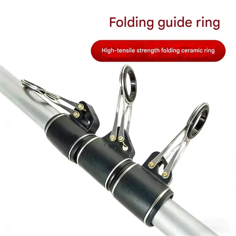 Fishing Rod Building Kit - 1個入りステンレス製釣りガイドセット 16.2mmチューブ＆23.2mmセラミックリング ロッド修理用 遠投 海水用 DIYキット