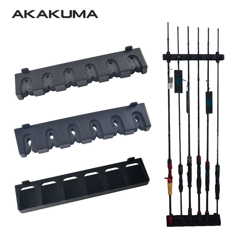 Fishing Rod Spinning - 縦型釣り竿ホルダー,壁掛け,EVAフォーム,スピニング,キャスティング,収納,最大6/8本