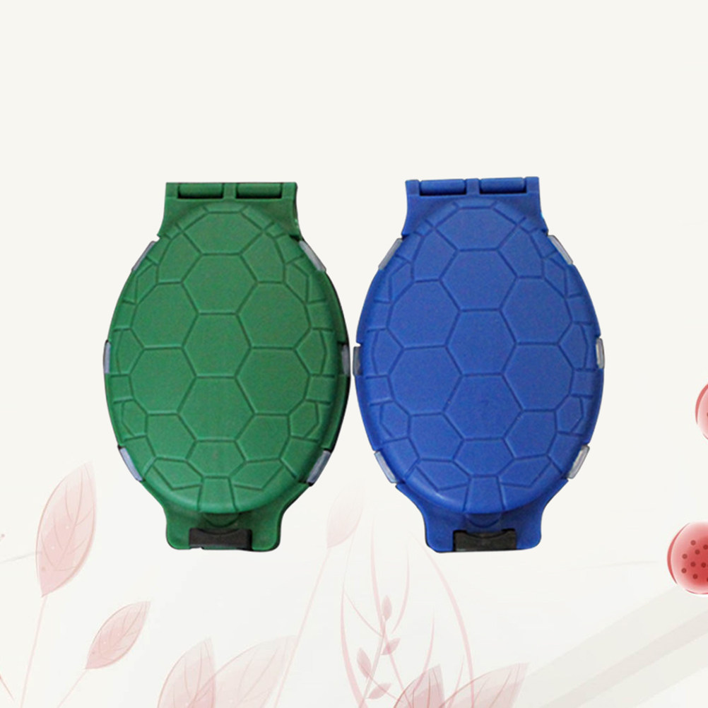 Fishing Rod Case - 釣り用アクセサリー収納ケース2個入り。両面仕様のプラスチック製釣り道具箱。フック収納に最適。透明な蓋付きで整理整頓に便利。