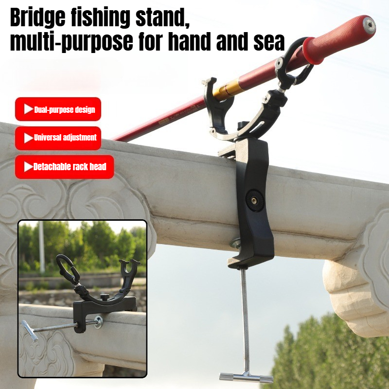 Fishing Rod Travel - 360 ° 回転式調整可能な頑丈なロッドスタンドラック、ロッドキーパー、ドック、カヌー、デッキ、カヤック用の携帯用釣り竿ホルダー