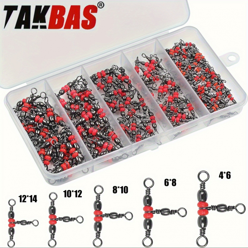 Fishing Rod Building Kit - 釣り用3ウェイスイベル、25個または50個入り、クロスライン接続用のトリプルT字型チューブスイベルを特徴とする