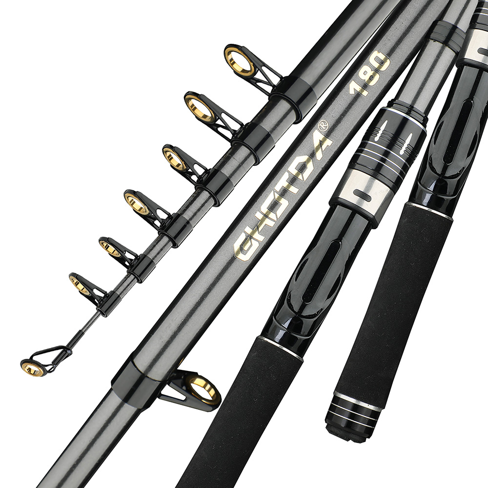 ポータブルミニ海釣り竿 33cm 折りたたみ式 カーボンファ - Fishing Rod Surf のレビューと価格