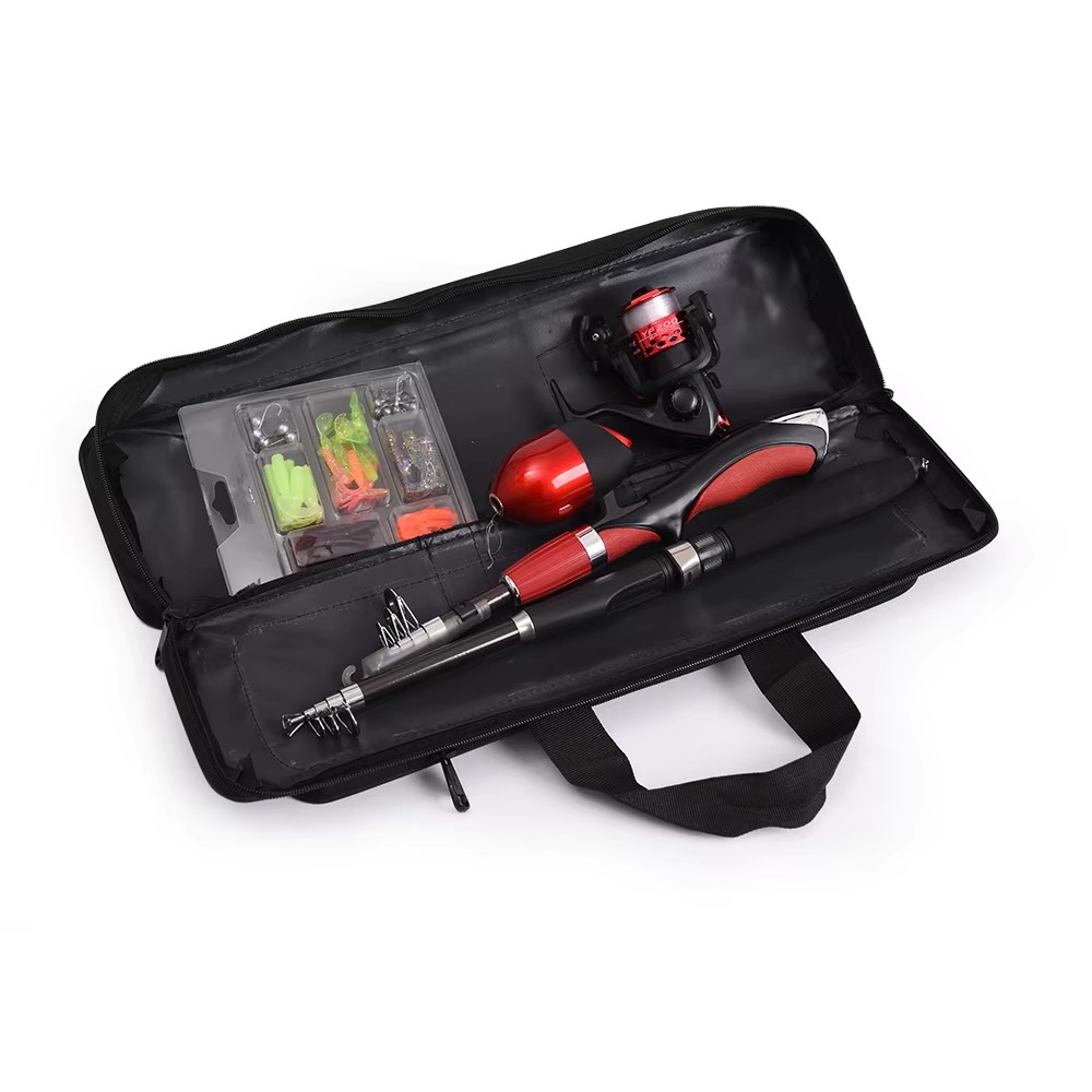 二重層オックスフォード布製釣りバッグ 50cm 80cm 7 - Fishing Rod Ice のレビューと価格