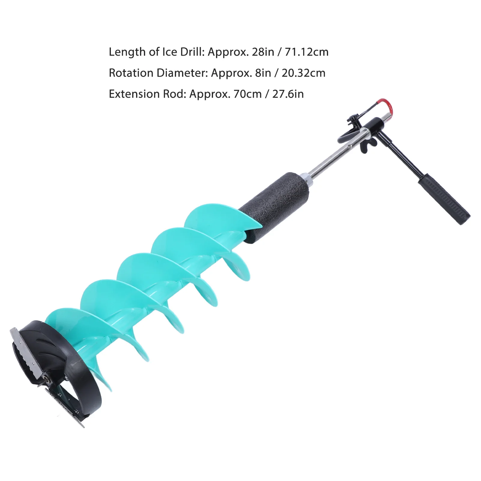 電動アイスドリルキット、8インチの鋭利な刃を備えたアイスドリ - Fishing Rod Ice のレビューと価格