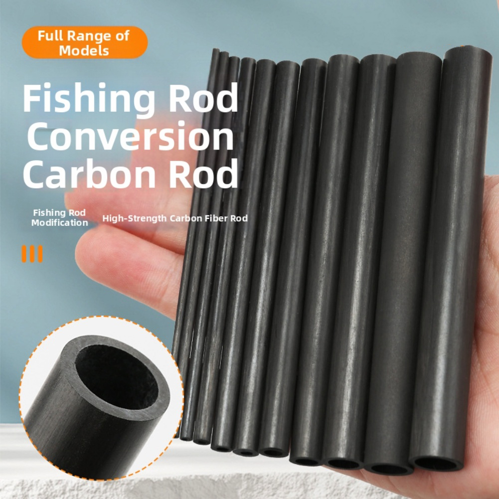 釣り竿修理用10cm黒色中空カーボンファイバーチューブ、強力 - Fishing Rod Tip Replacement のレビューと価格