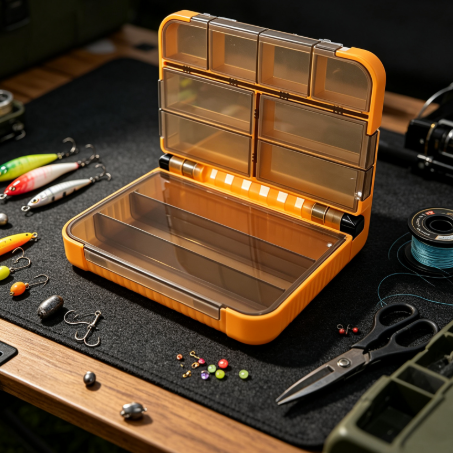 ホットセール 釣り道具収納ボックス 1個 独立したコンパート - Fishing Rod Case のレビューと価格