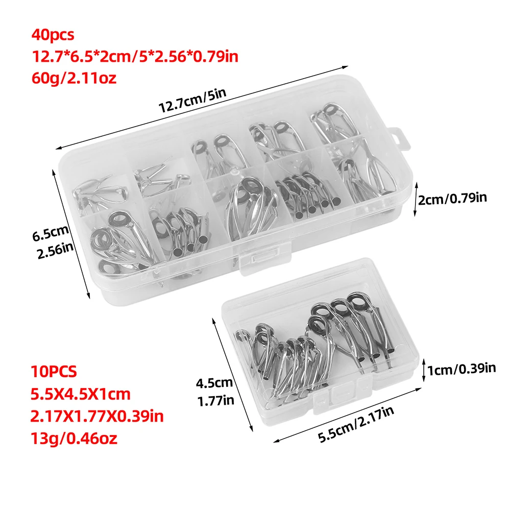 10/40個入り 釣り竿先端修理キット ロッドトップチップ交 - Fishing Rod Tip Replacement のレビューと価格